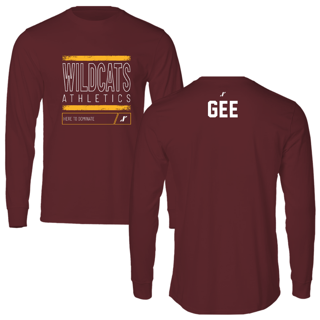 Bethune-Cookman University TF and XC Maroon Dominate Performance Long Sleeve - Caliya Gee