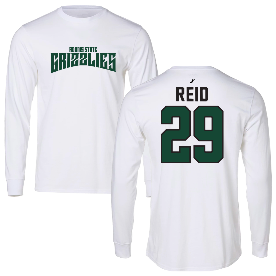 Adams State University Football White Classic Long Sleeve - #29 Alex Reid