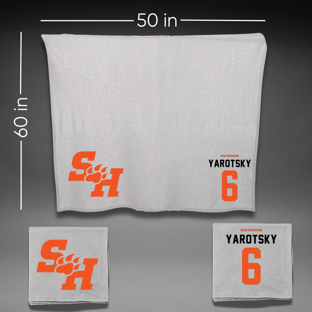 Sam Houston State University Softball Gray Blanket - #6 Tricia Yarotsky