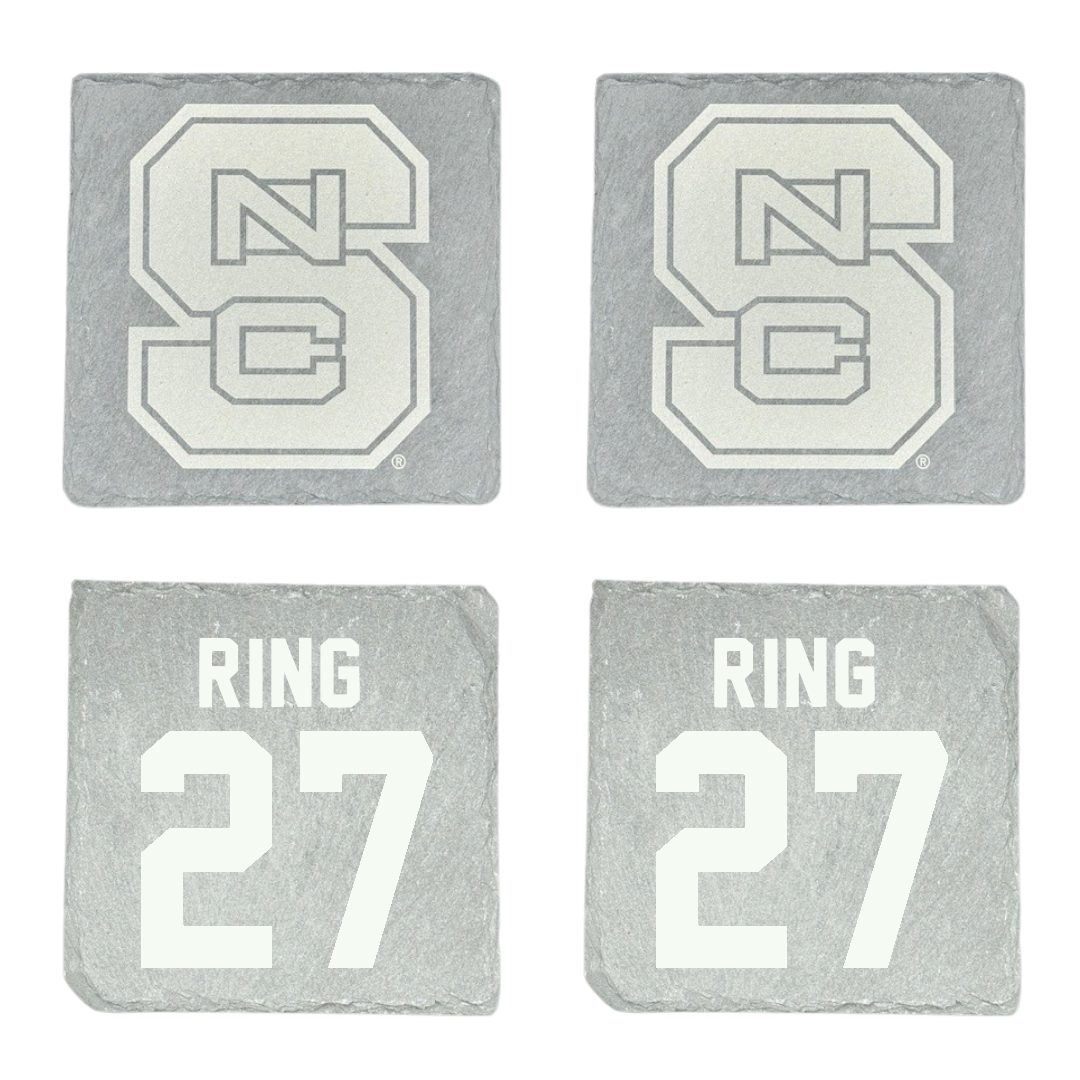 North Carolina State University Volleyball Stone Coaster (4 Pack)  - #27 Rebecca Ring