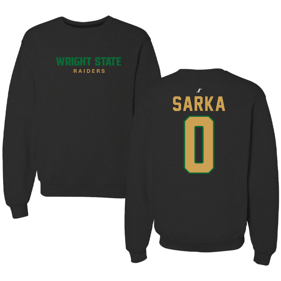 Wright State University Soccer Black Crewneck - #0 Kiera Sarka