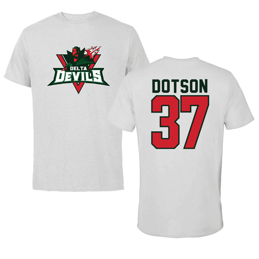 Mississippi Valley State University Softball Light Gray Performance Tee - #37 Devyn Dotson