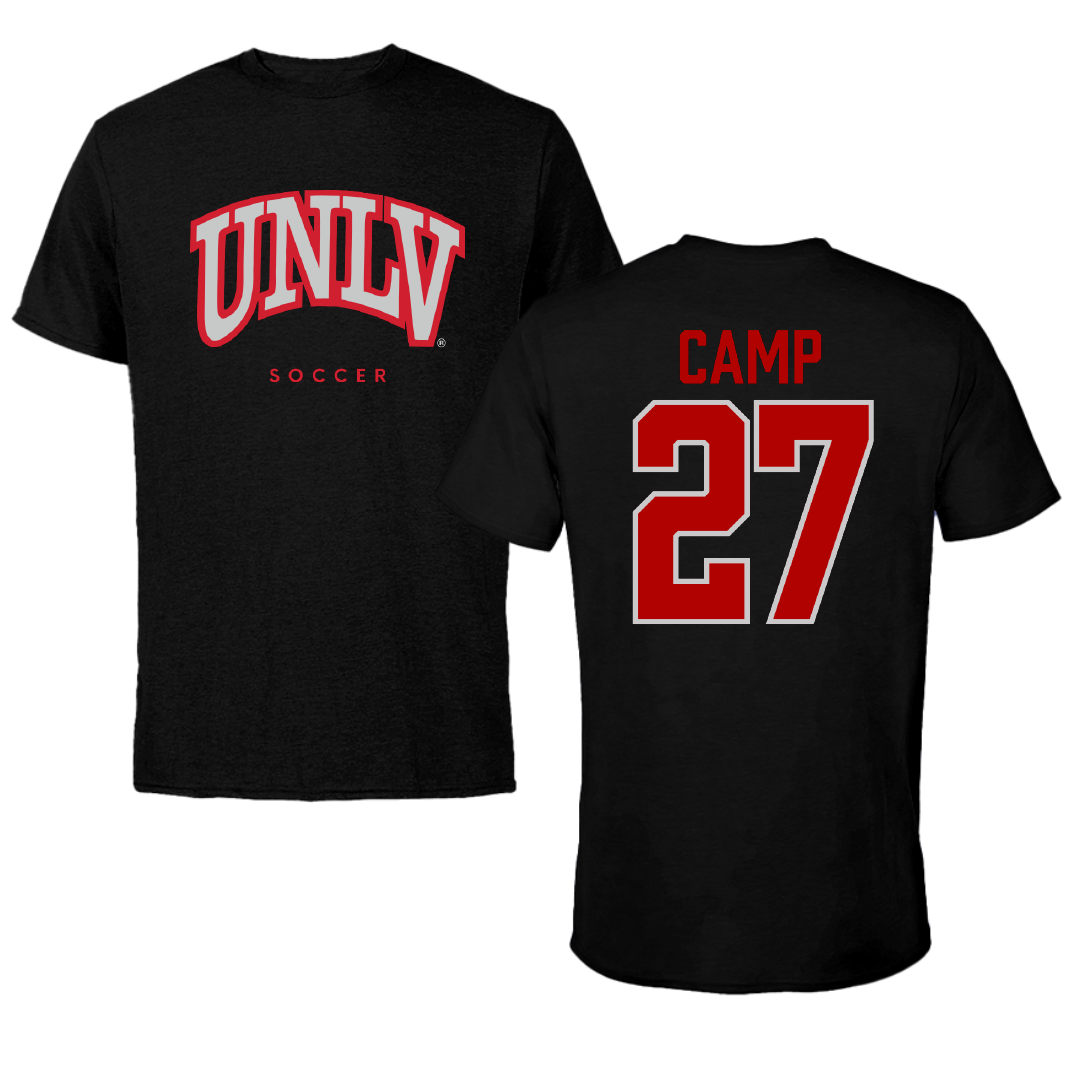 University of Nevada-Las Vegas Soccer Black Performance Tee - #27 Kylie Camp