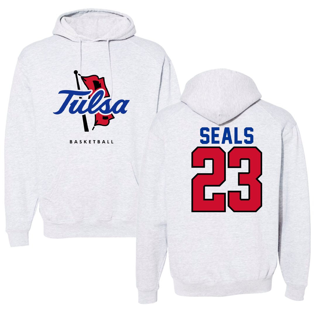 The University of Tulsa Basketball Gray Hoodie - #23 Ari Seals