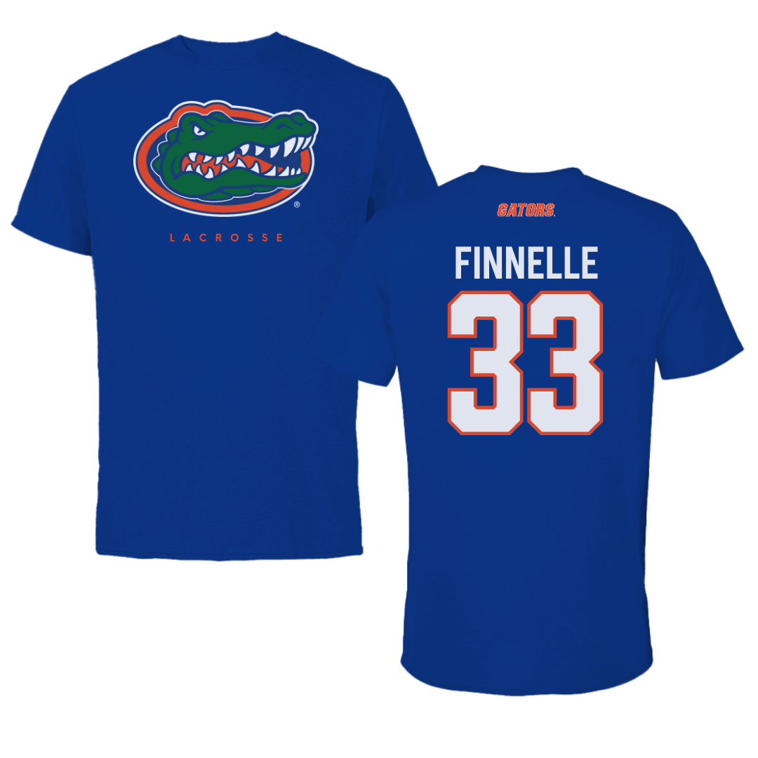 University of Florida Lacrosse Blue Tee - #33 Elyse Finnelle