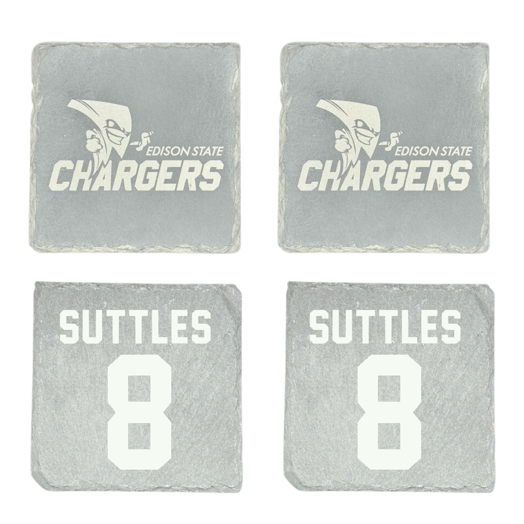 Edison State Community College Volleyball Stone Coaster (4 Pack)  - #8 Keona Suttles