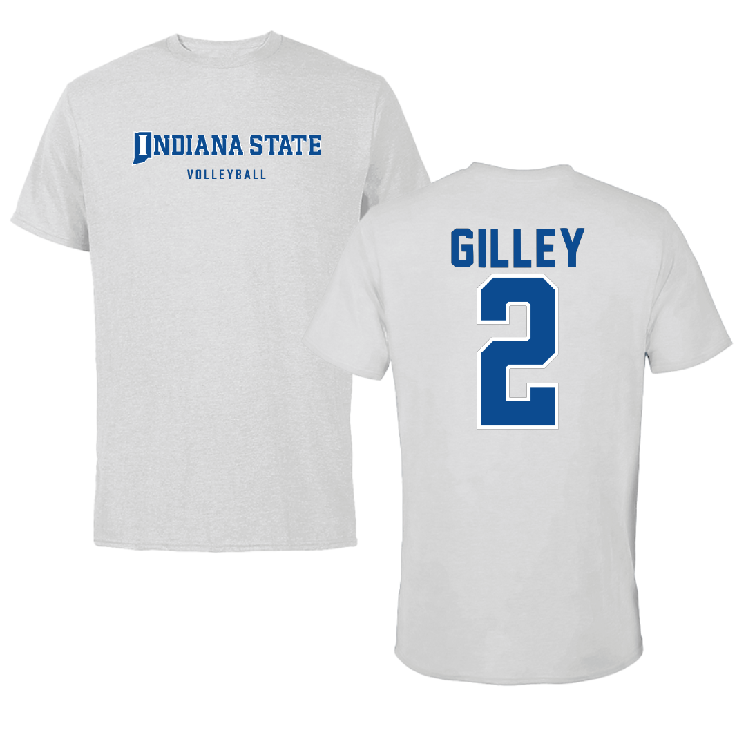 Indiana State University Volleyball Light Gray Performance Tee - #2 Chloe Gilley