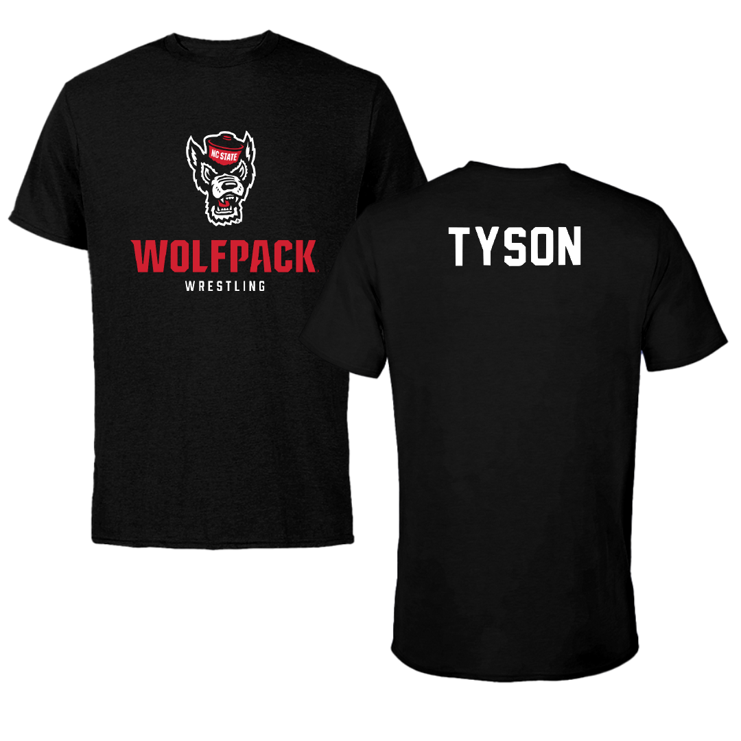 North Carolina State University Wrestling Black Wolfpack Tee - Marcus Tyson