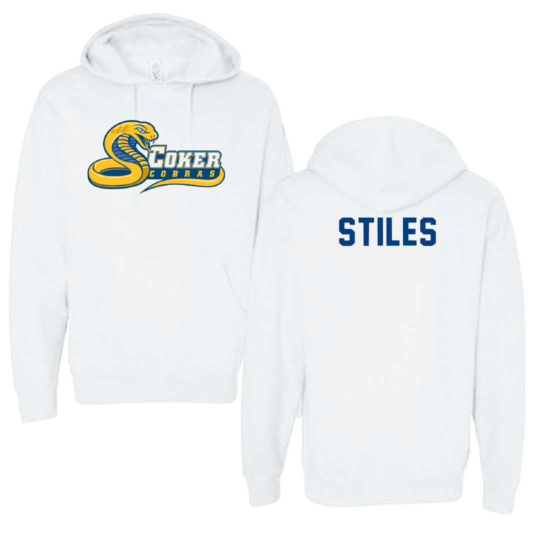Coker University TF and XC White Hoodie - Jeffrey Stiles