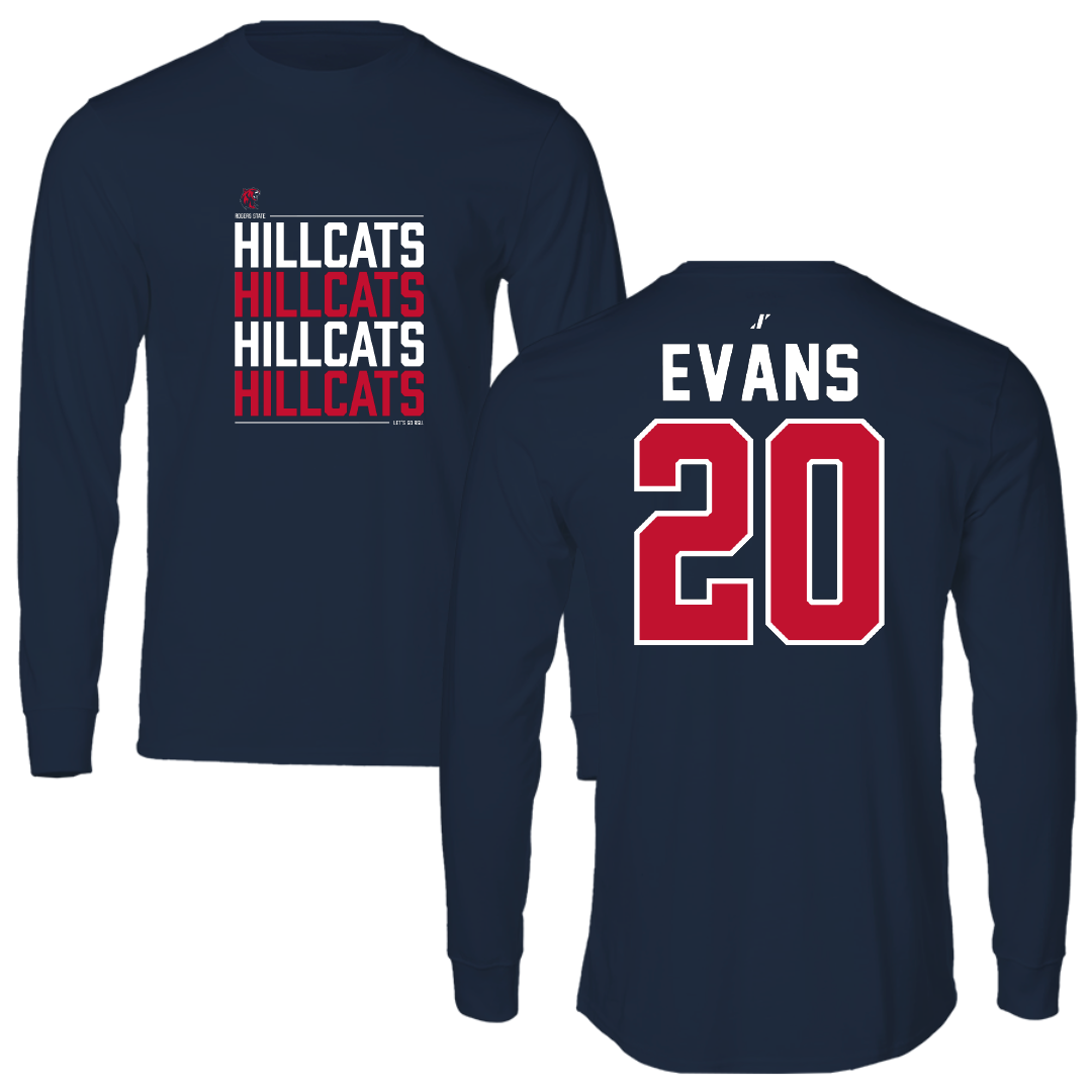 Rogers State University Softball Navy General Long Sleeve - #20 Savannah Evans
