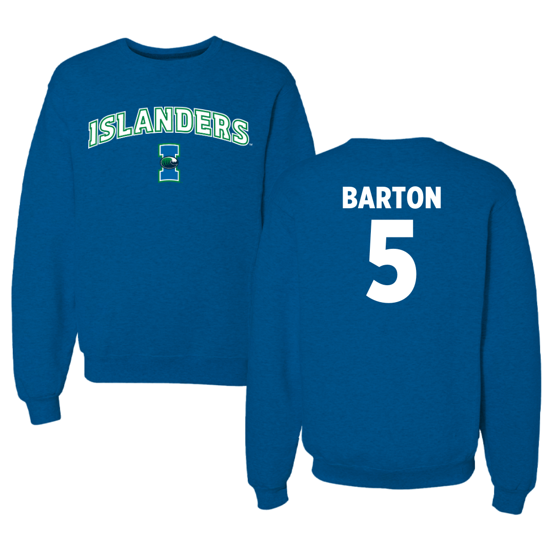 Texas A&M University-Corpus Christi Soccer Blue Crewneck - #5 Emmie Barton