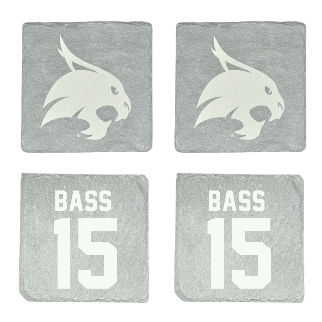 Texas State University Softball Stone Coaster (4 Pack)  - #15 Karmyn Bass