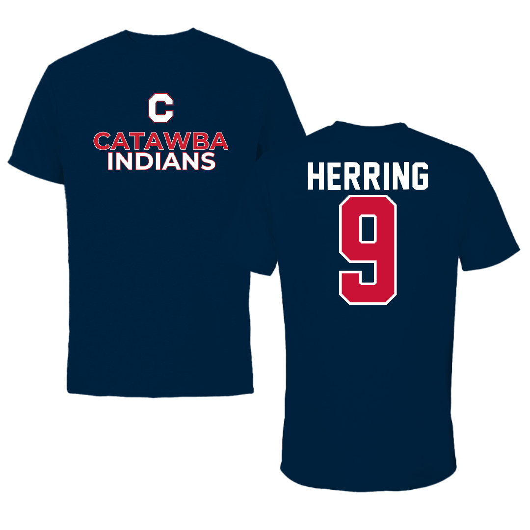 Catawba College Softball Navy Tee - #9 Brianna Herring