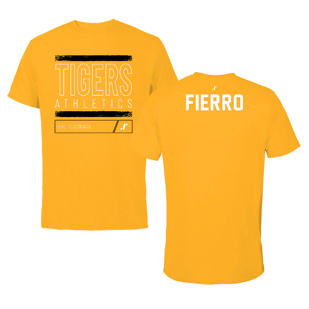 Fort Hays State University TF and XC Gold Dominate Tee - Ervin Fierro
