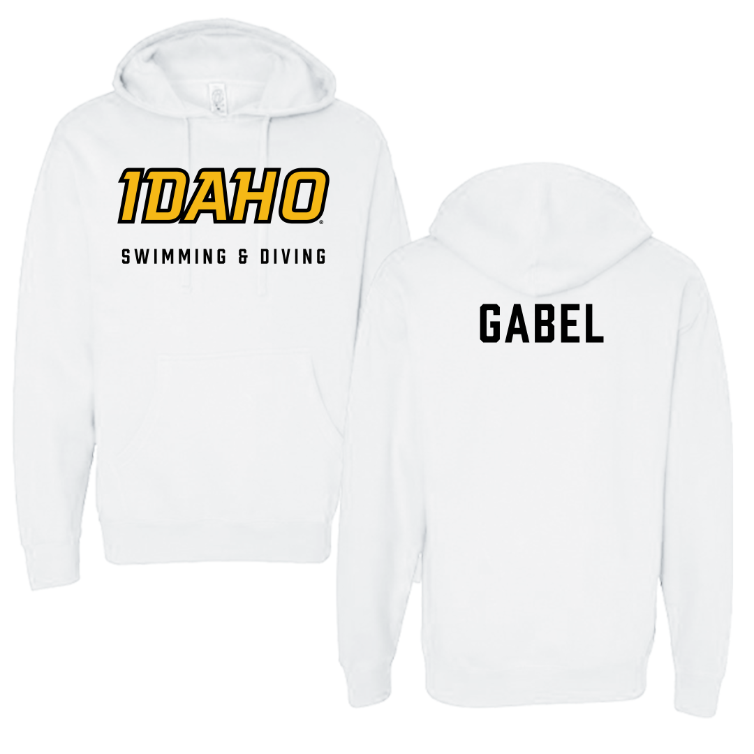 University of Idaho Swimming & Diving White Idaho Hoodie - Cadence Gabel