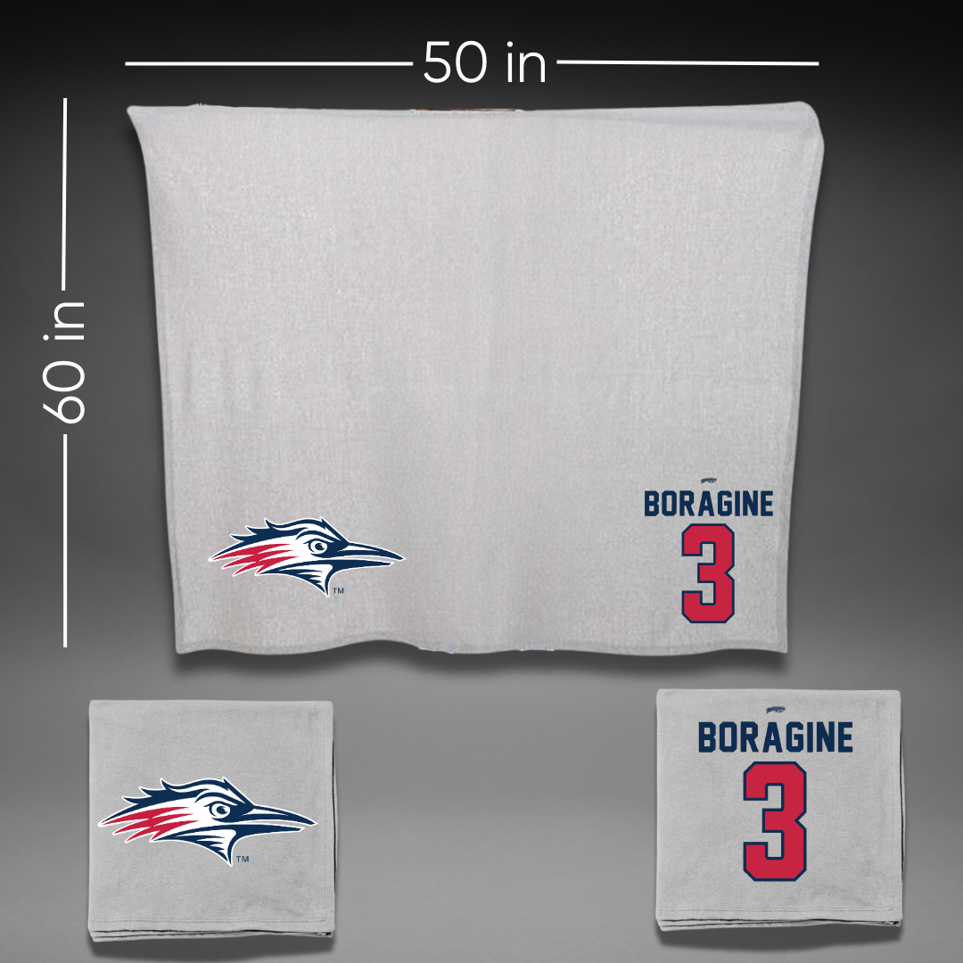 Metropolitan State University of Denver Soccer Gray Blanket - #3 Natalie Boragine