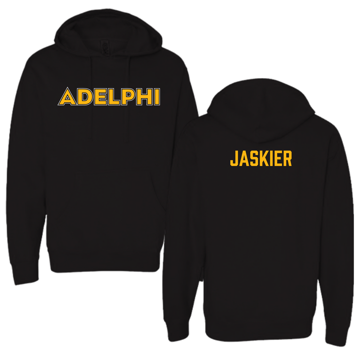 Adelphi University Golf Black Hoodie - Lauren Jaskier