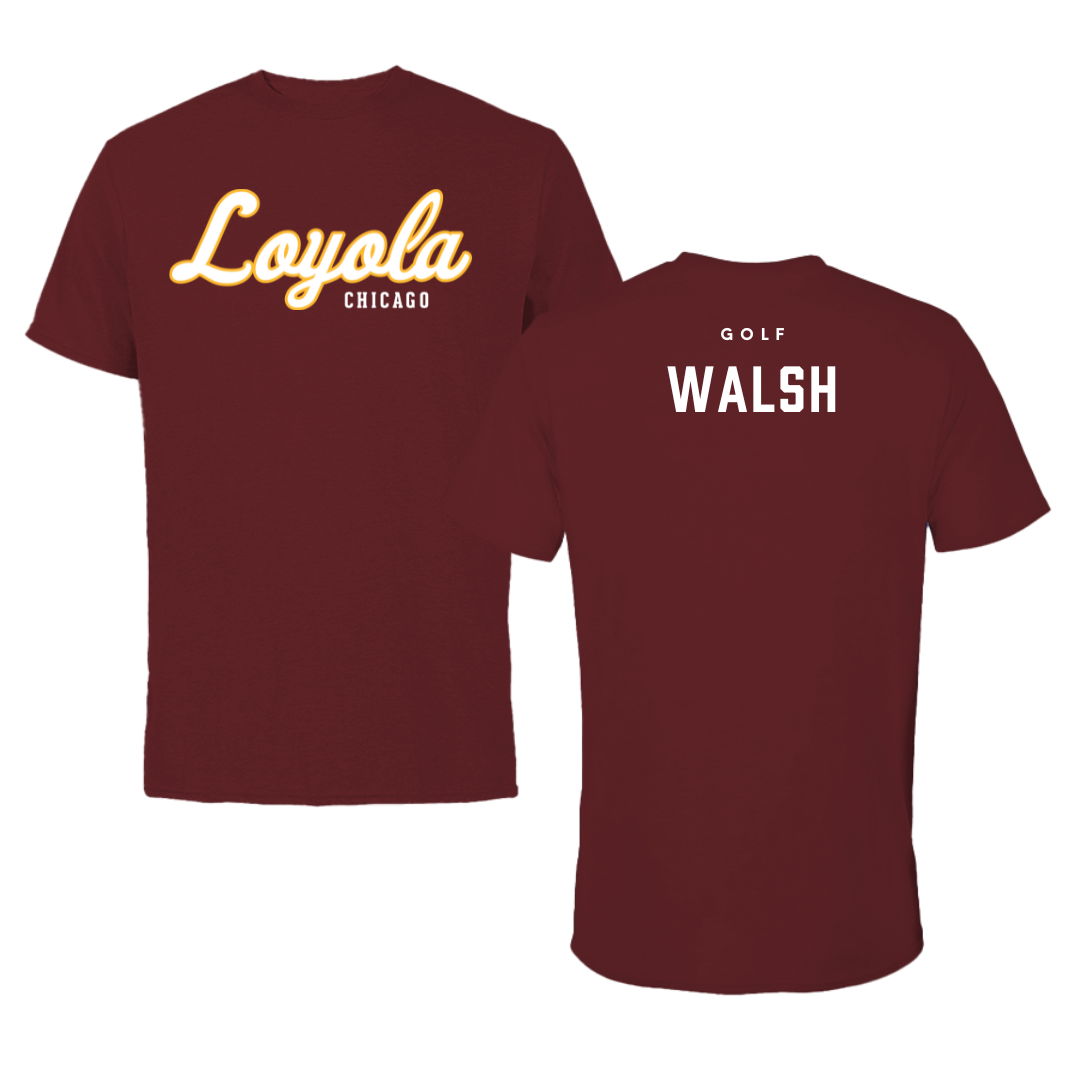 Loyola University-Chicago Golf Maroon Loyola Performance Tee - Ryan Walsh