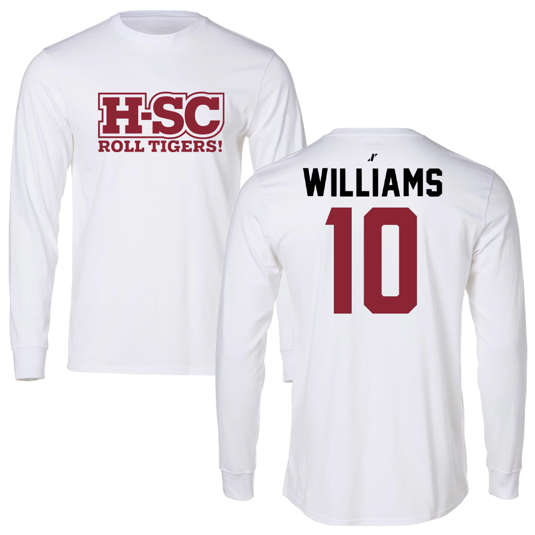 Hampden-Sydney College Baseball White Long Sleeve - #10 Jacob Williams