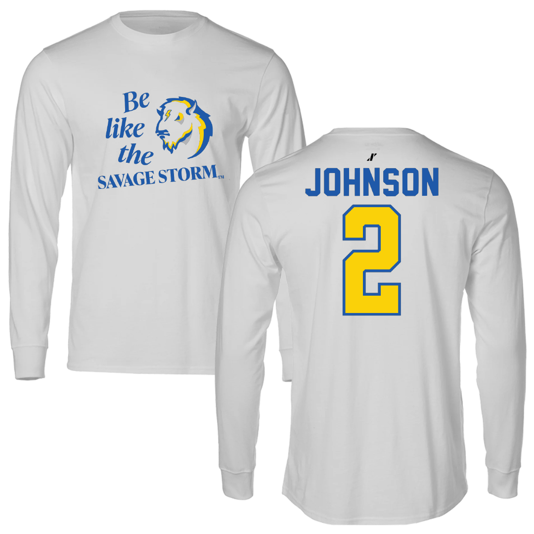 Southeastern Oklahoma State University Softball Light Gray Be Like Us Long Sleeve - #2 Lorryn Johnson