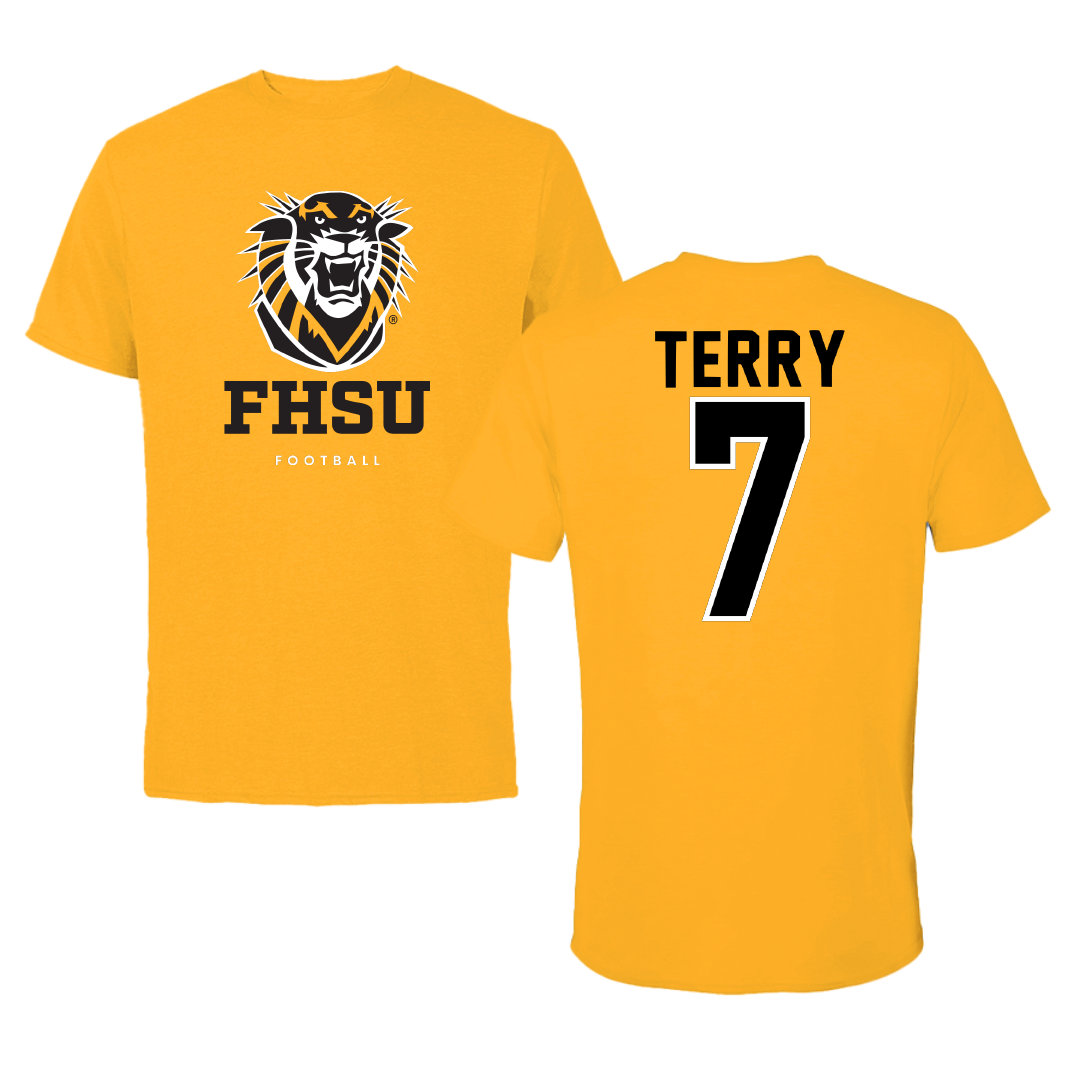 Fort Hays State University Football Gold Performance Tee - #7 Parrish Terry