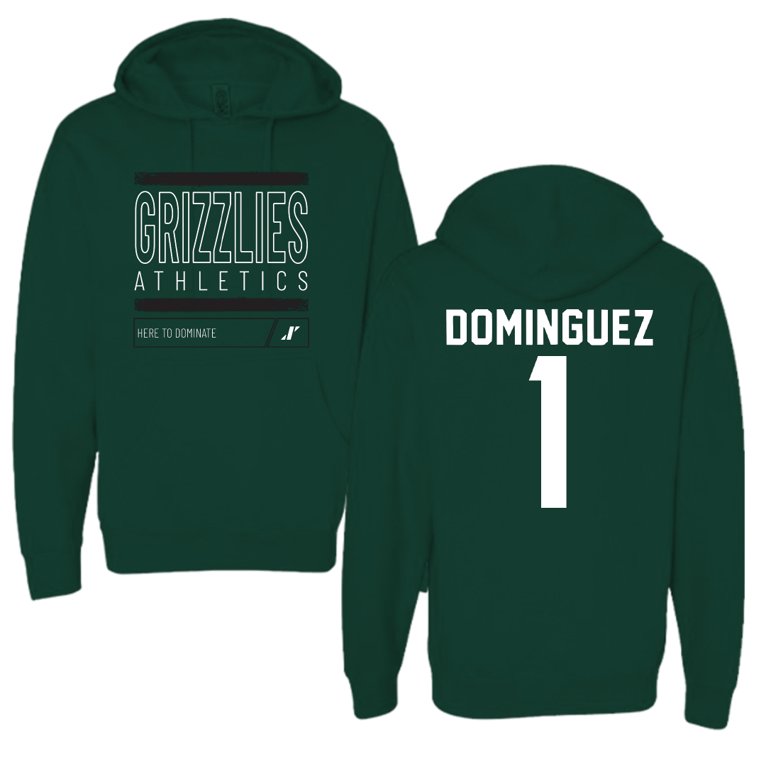 Adams State University Basketball Forest Green Dominate Hoodie - #1 Harmanie Dominguez