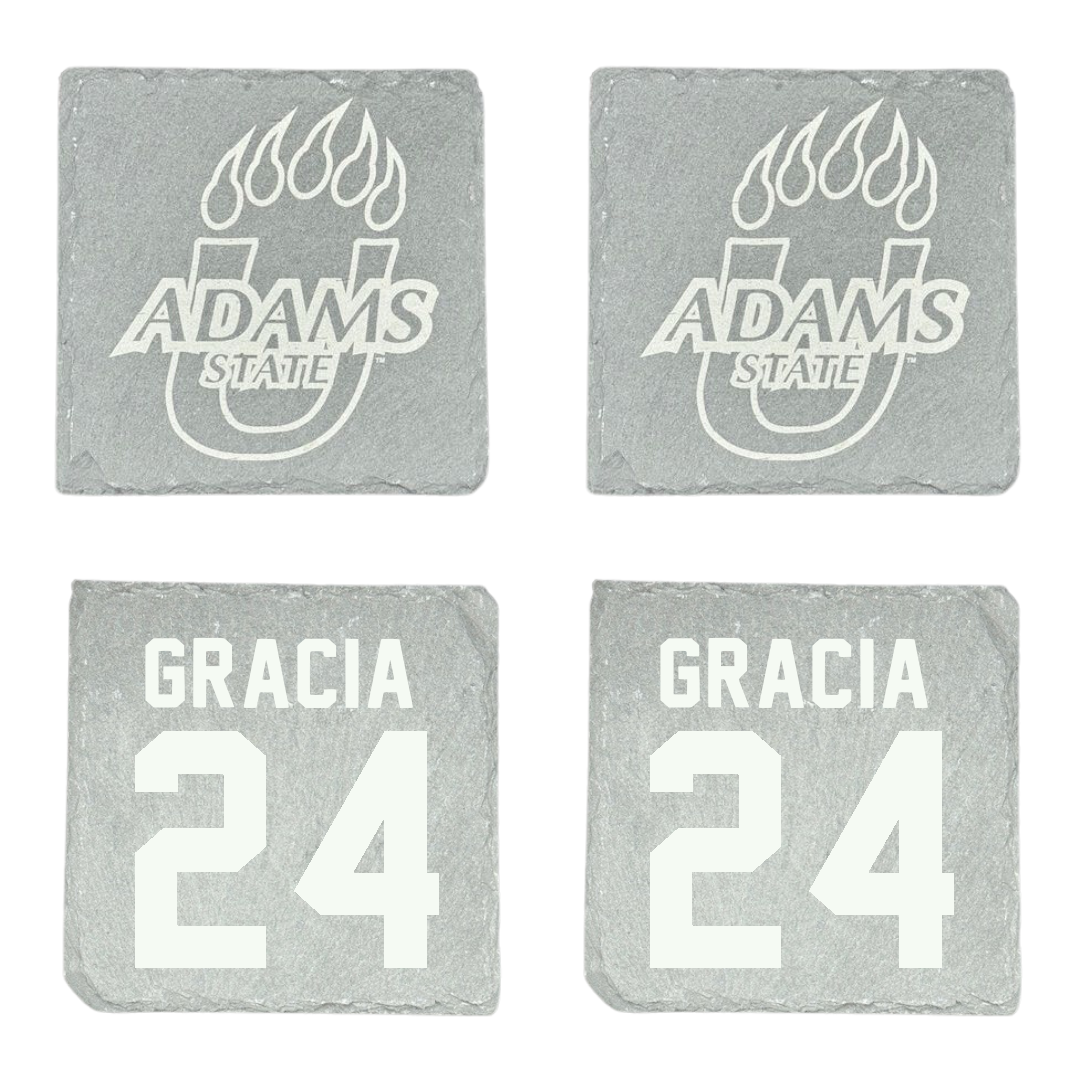 Adams State University Baseball Stone Coaster (4 Pack)  - #24 Chris Gracia