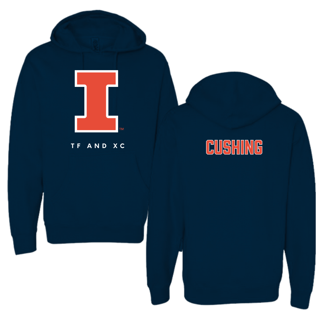 University of Illinois TF and XC Navy Hoodie - Tyler Cushing
