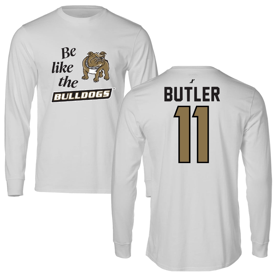 Bryant University Football Light Gray Be Like Us Long Sleeve - #11 TJ Butler
