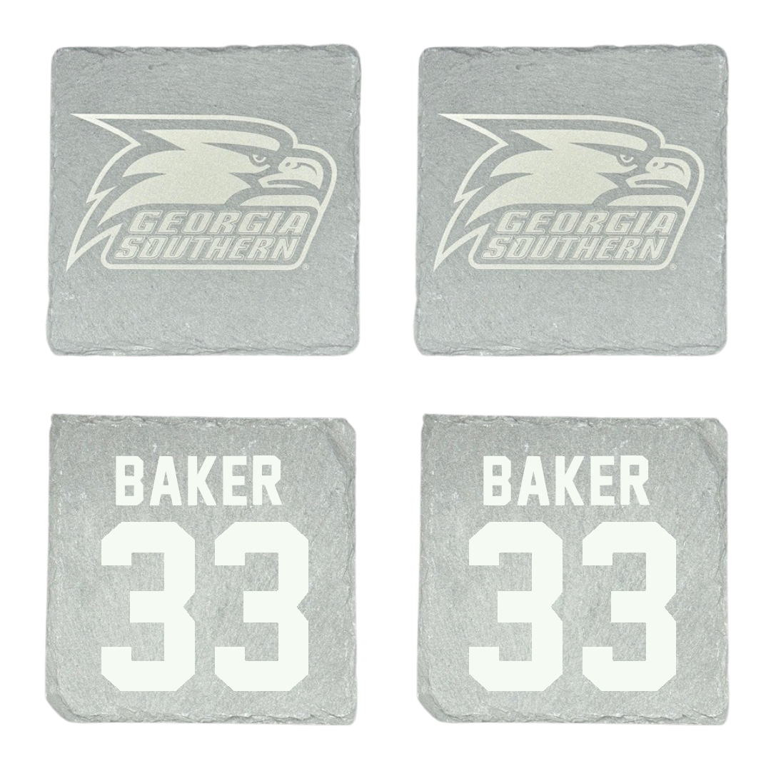 Georgia Southern University Football Stone Coaster (4 Pack)  - #33 Bryce Baker