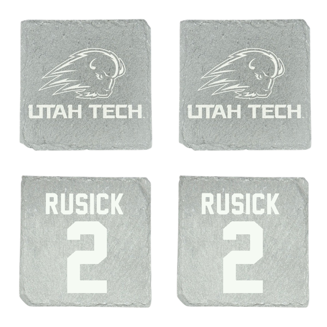 Utah Tech University Soccer Stone Coaster (4 Pack)  - #2 Ella Rusick