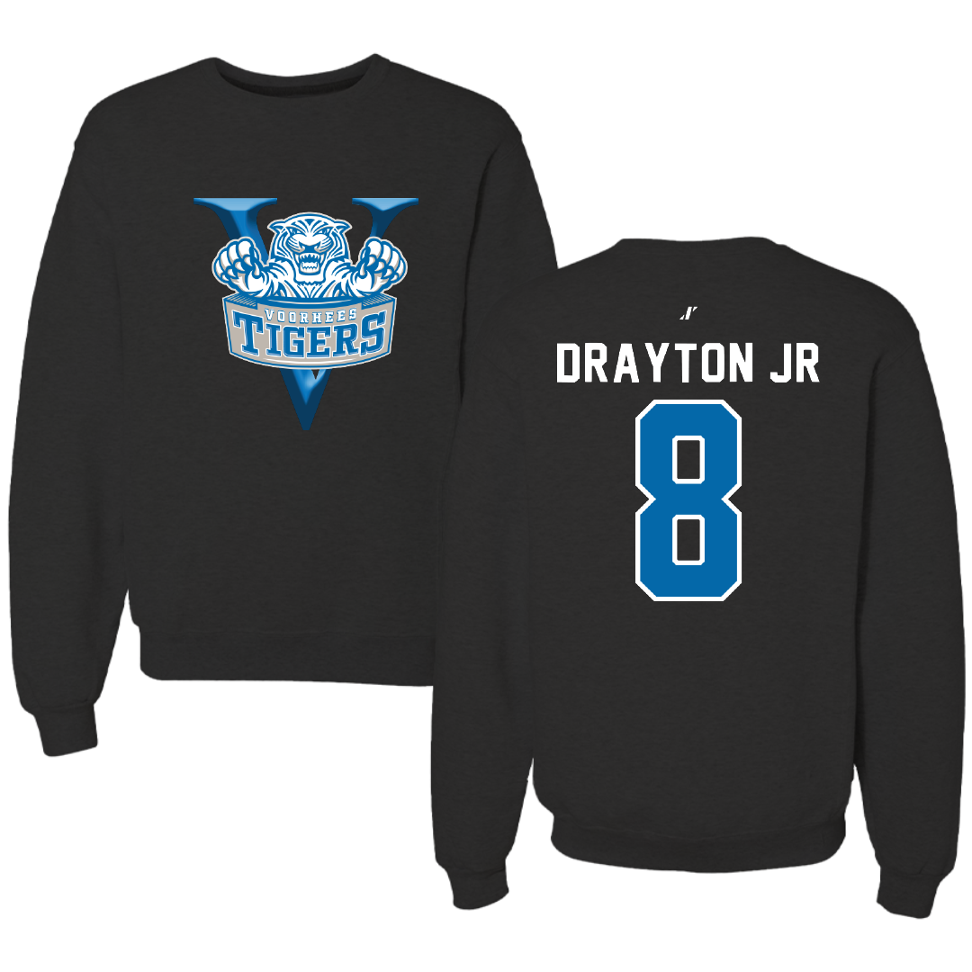 Voorhees University Baseball Black Crewneck - #8 Daren Drayton jr