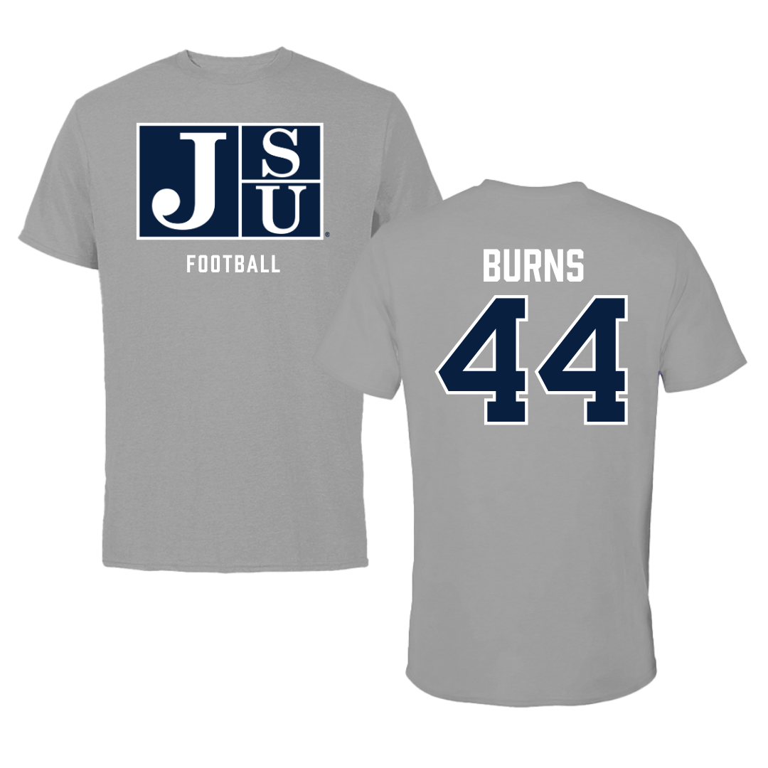 Jackson State University Football Gray Tee - #44 Hunter Burns