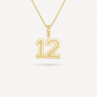 Gold Presidents Pendant and Chain - #12 Andrew Ramirez