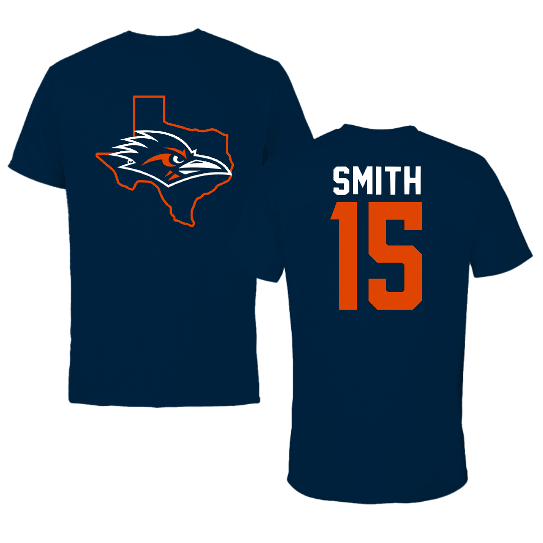 University of Texas at San Antonio Softball Navy State Performance Tee - #15 Reagan Smith
