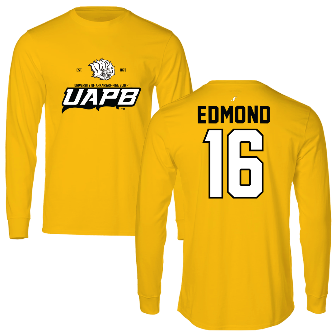 University of Arkansas-Pine Bluff Volleyball Gold General Performance Long Sleeve - #16 Ariyonna Edmond