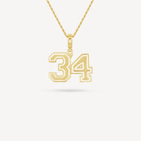 Gold Presidents Pendant and Chain - #34 Elias Owens