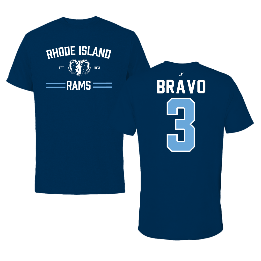 University of Rhode Island Lacrosse Navy General Tee - #3 Emma Bravo