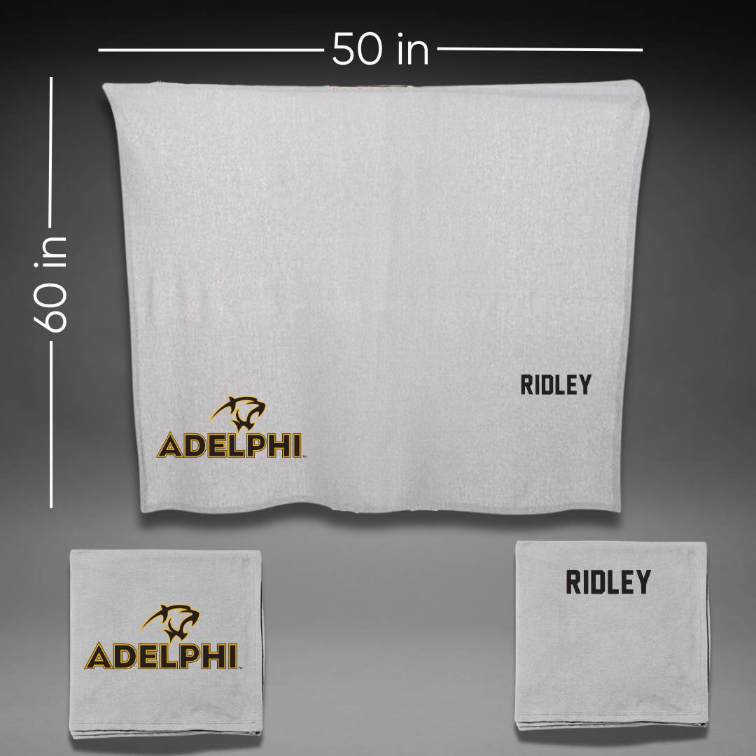 Adelphi University TF and XC Gray Blanket - Bryce Ridley