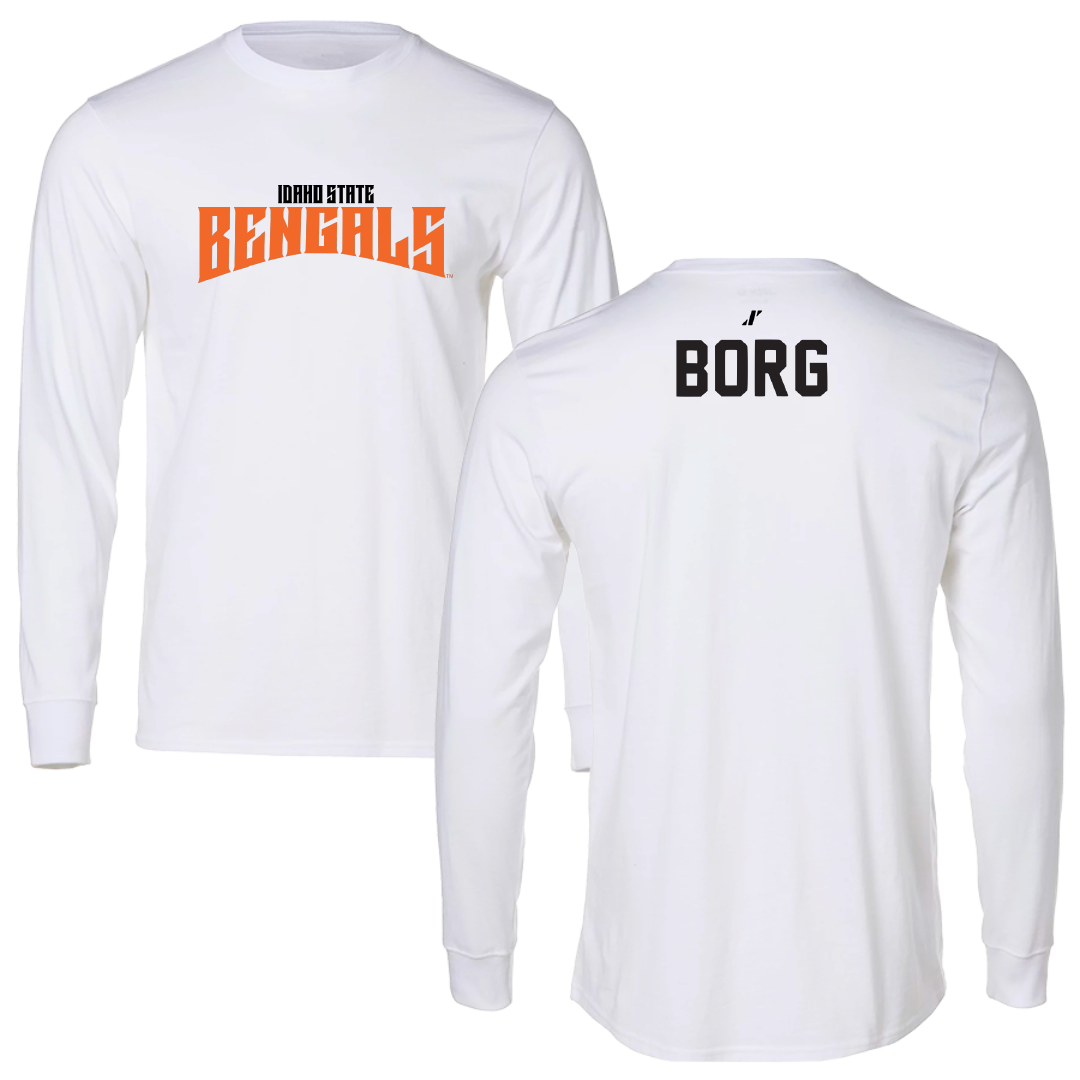 Idaho State University TF and XC White Classic Long Sleeve - Raegan Borg