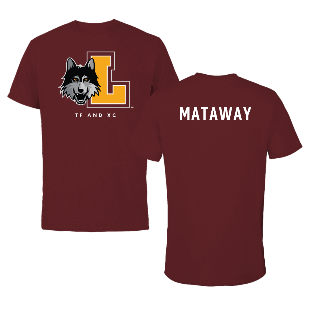 Loyola University-Chicago TF and XC Maroon Mascot Performance Tee - Lily Mataway