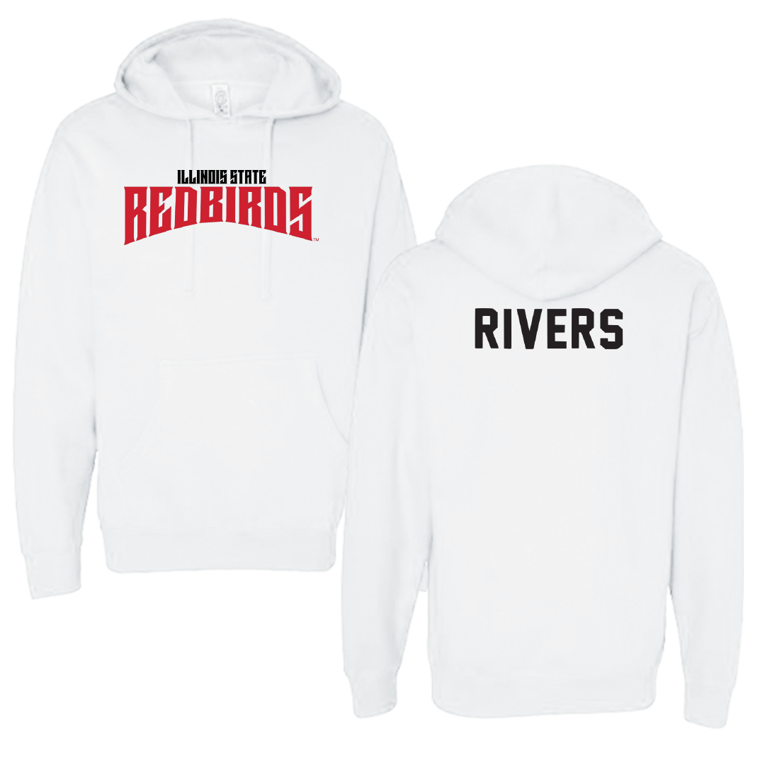 Illinois State University Track and Field White Classic Hoodie - Macee Rivers