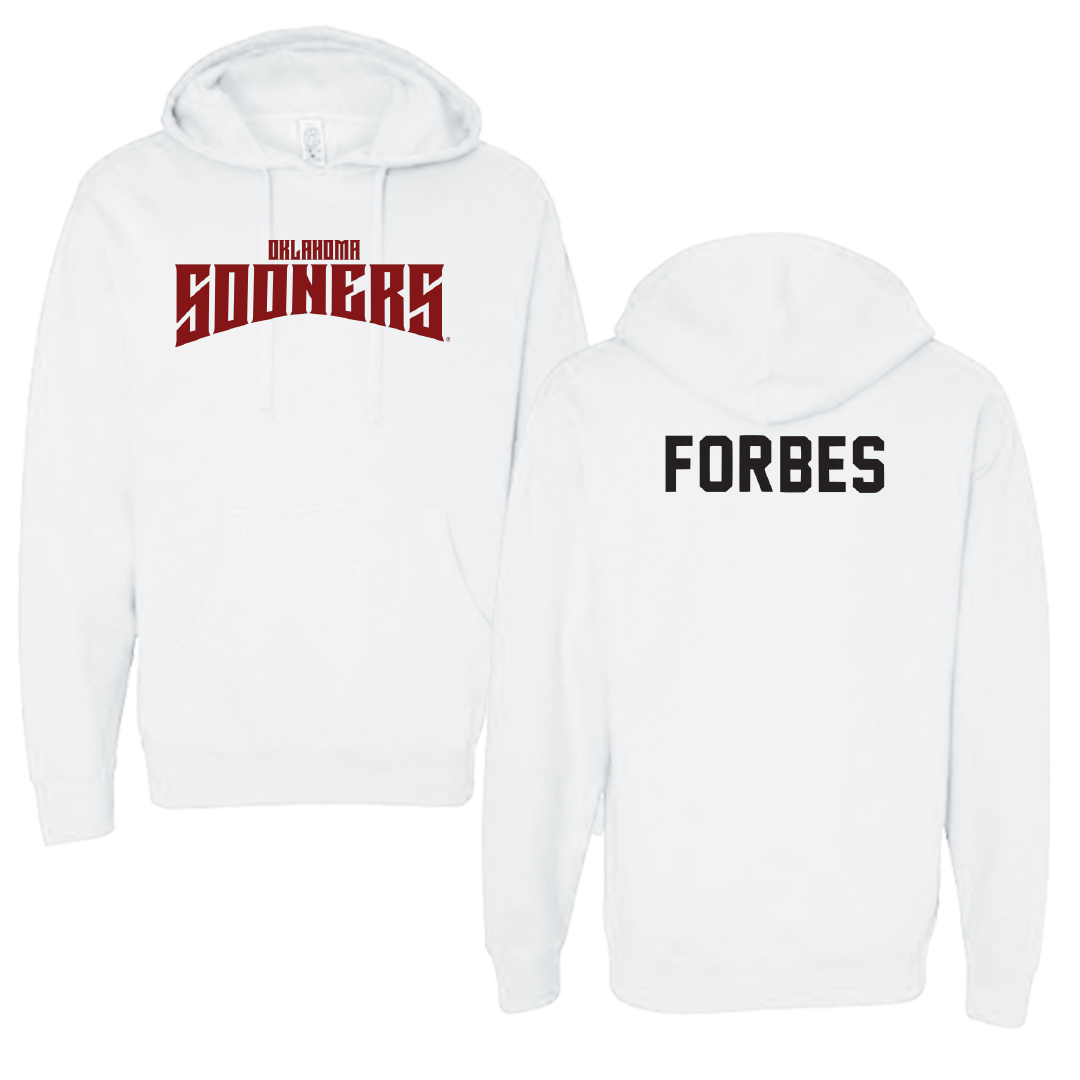University of Oklahoma Wrestling White Classic Hoodie - Christian Forbes