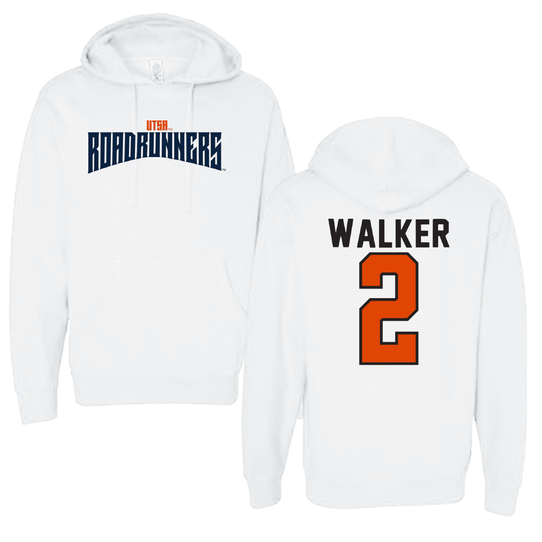 University of Texas at San Antonio Baseball White Classic Hoodie - #2 Isaiah Walker