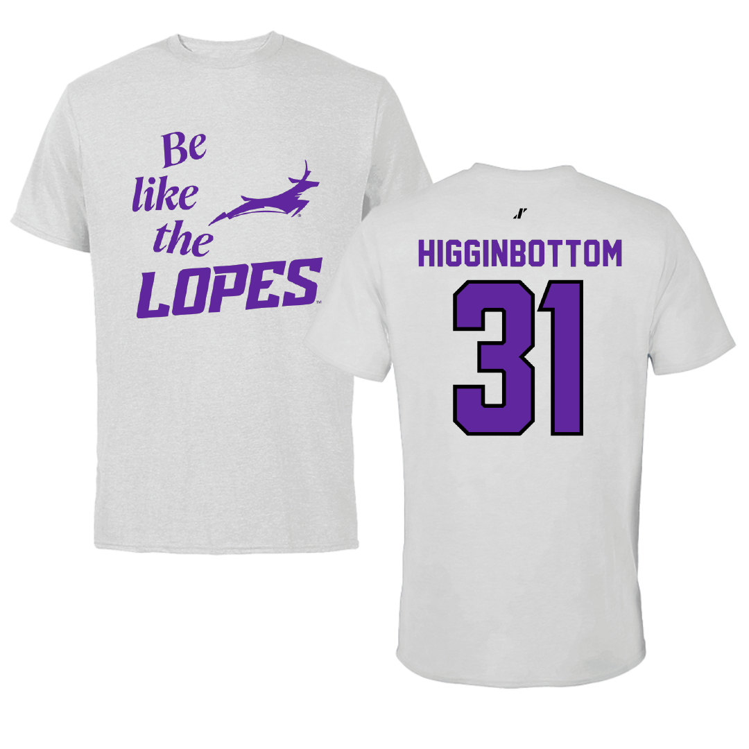 Grand Canyon University Baseball Light Gray Be Like Us Tee - #31 Elijah Higginbottom