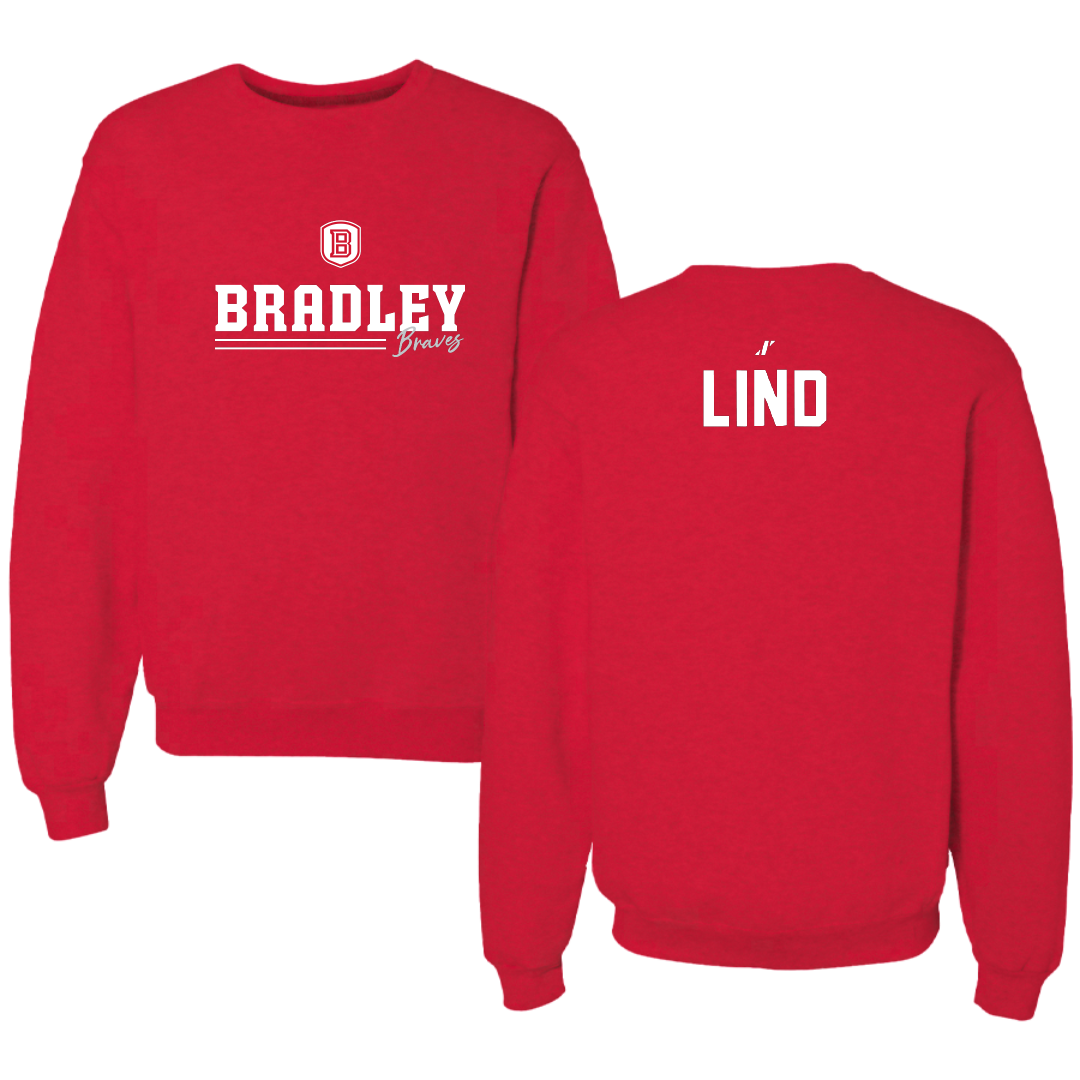 Bradley University TF and XC Red General Crewneck - Isaac Lind