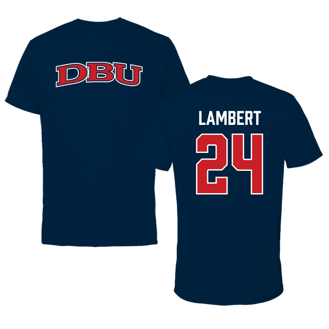 Dallas Baptist University Volleyball Navy DBU Performance Tee - #24 Lexi Lambert
