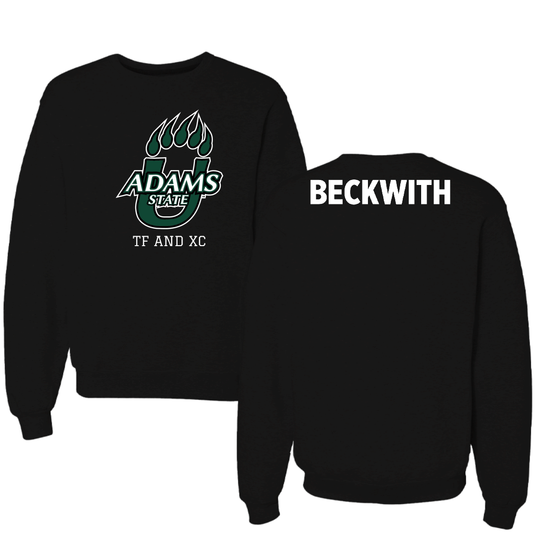 Adams State University TF and XC Black State Crewneck - Jake Beckwith