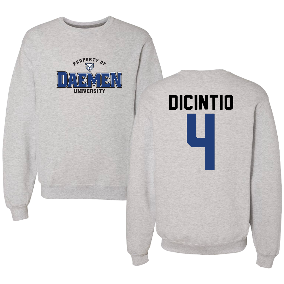 Daemen University Basketball Gray Crewneck - #4 Danielle DiCintio
