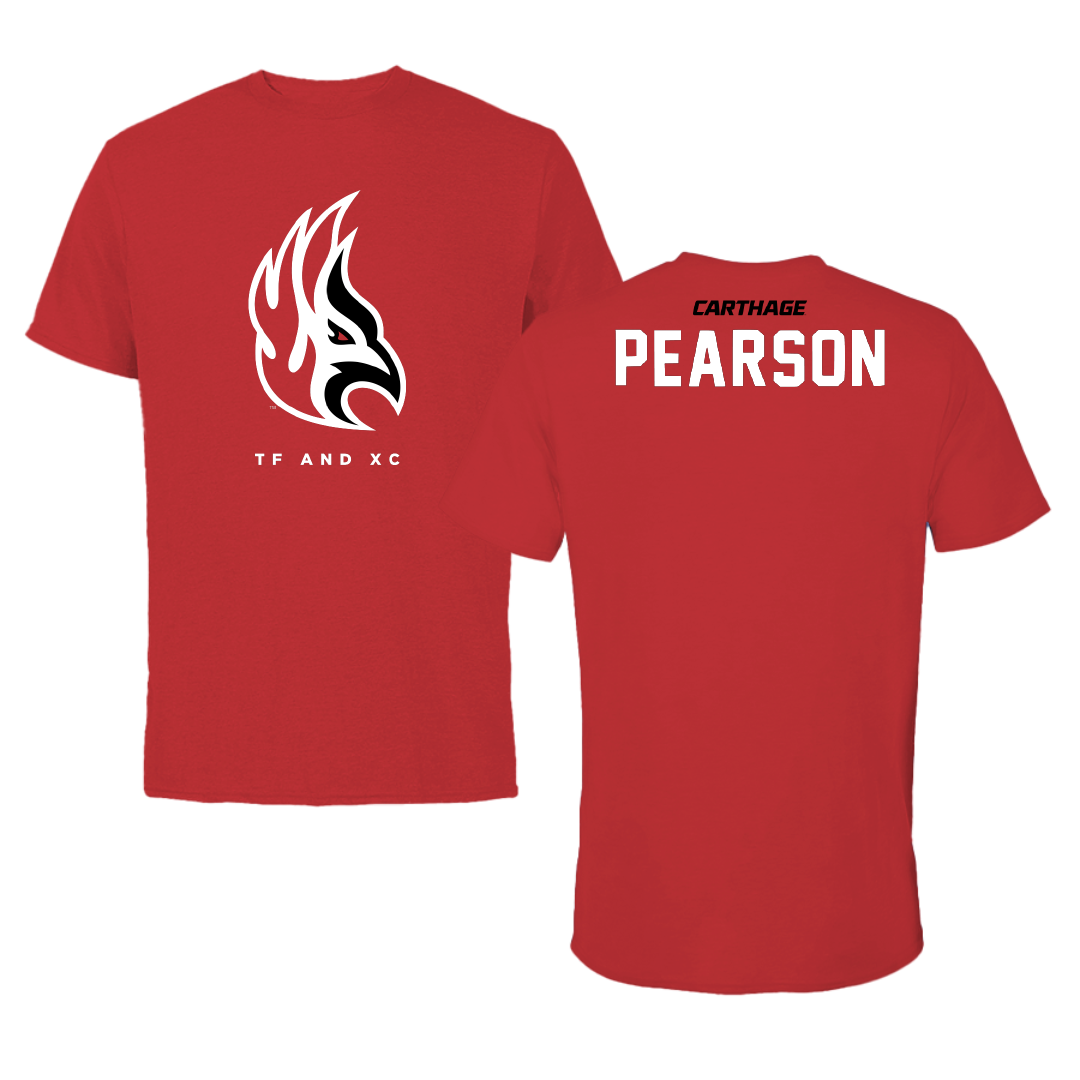 Carthage College TF and XC Red Performance Tee - Makensie Pearson